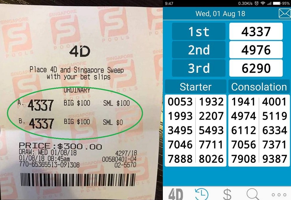 GST MONEY USED? WIN $700,000 DOLLARS ON 4D