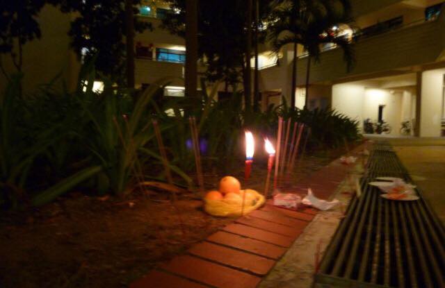 FAMILIES RUN AWAY WHEN BURNING JOSS STICKS BECAUSE…