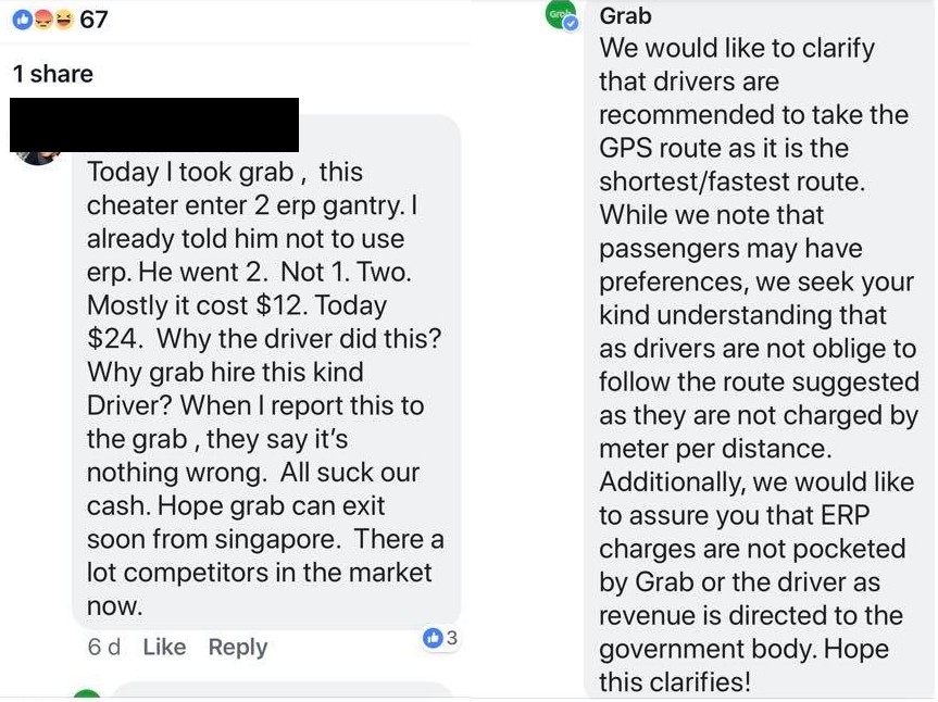 GRAB RIDER KPKB JUST BECAUSE HE HAD TO PAY ERP