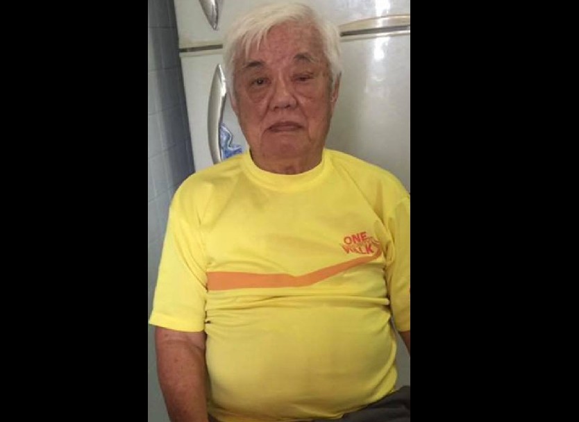 80 Y.O FATHER WITH DEMENTIA MISSING. LAST SEEN BEDOK