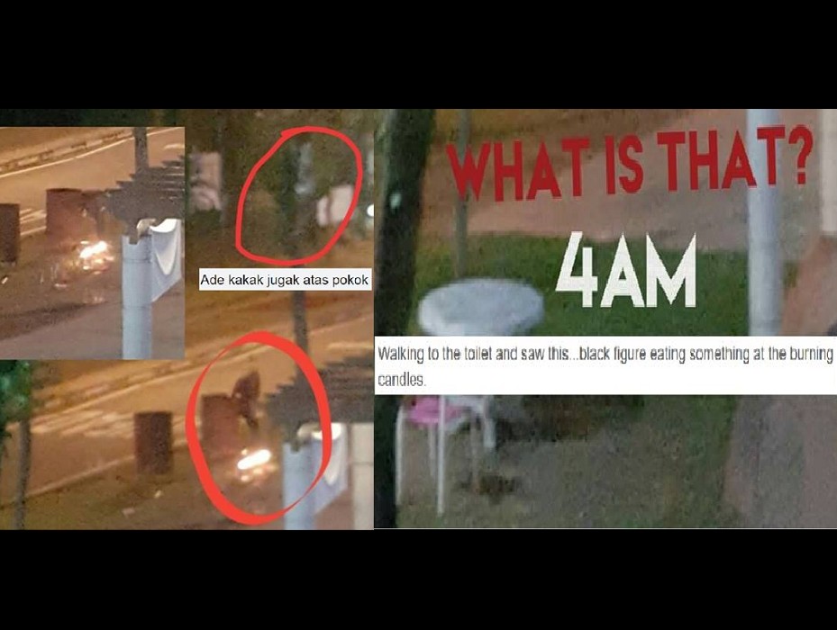 NETIZEN CLAIM THE SUPERNATURAL EATING CANDLES AT BEDOK