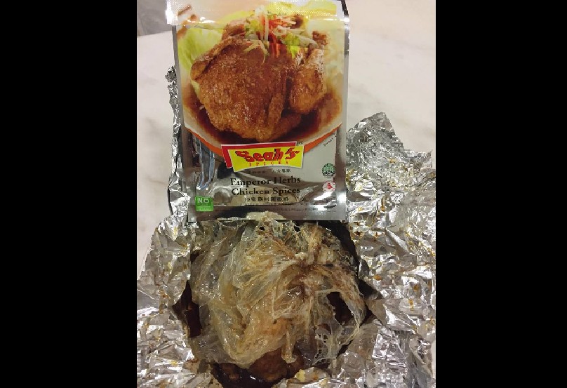 PLASTIC MELTED ON CHICKEN. BEWARE! POISON?