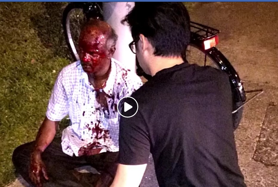 CYCLIST INJURED AFTER CROSSING THE ROAD ON RED MAN