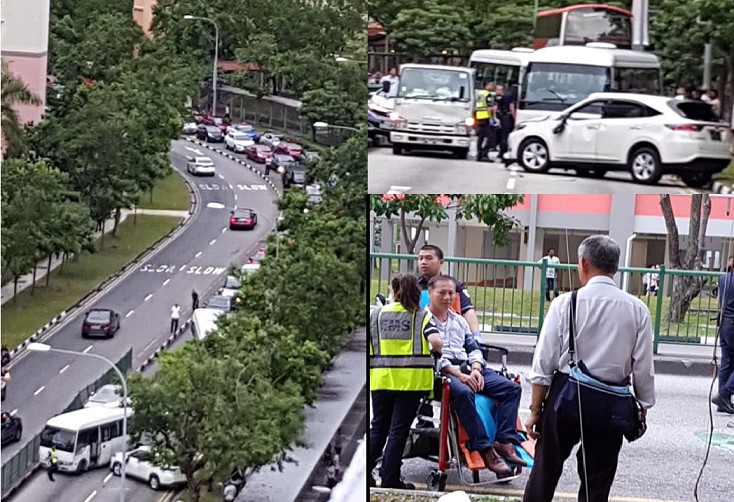 MAJOR ACCIDENT AT SIMEI ROAD. WHOLE STRETCH JAM