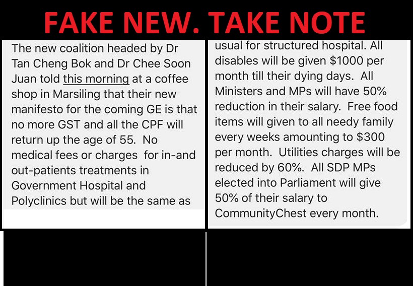 SOMEONE SPREADING FAKE NEWS. SDP CLARIFIES