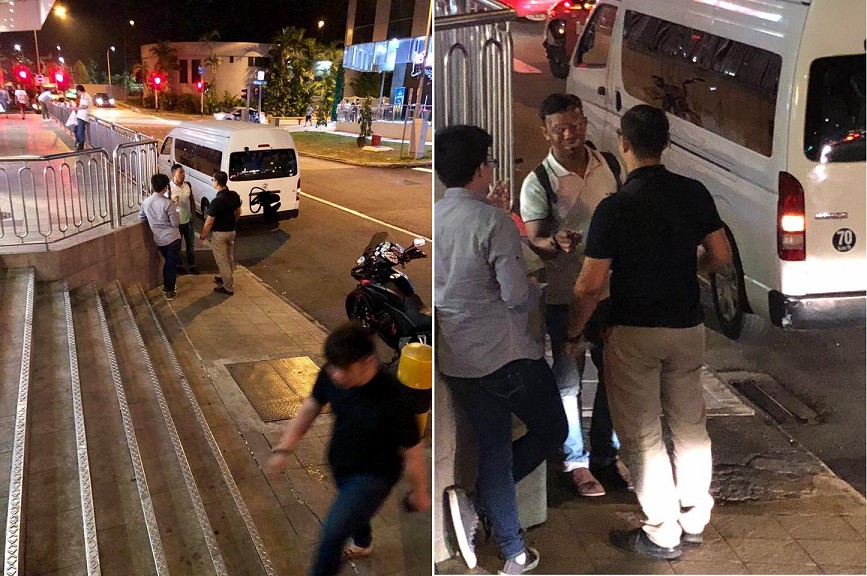 NEA OFFICERS SMOKING IN SHELTER. WHY NO FINE THEMSELVES?