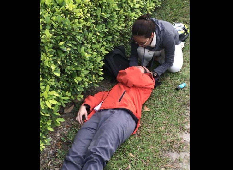 HELPFUL STUDENT HELP WITH PATIENT CARE DURING ACCIDENT!