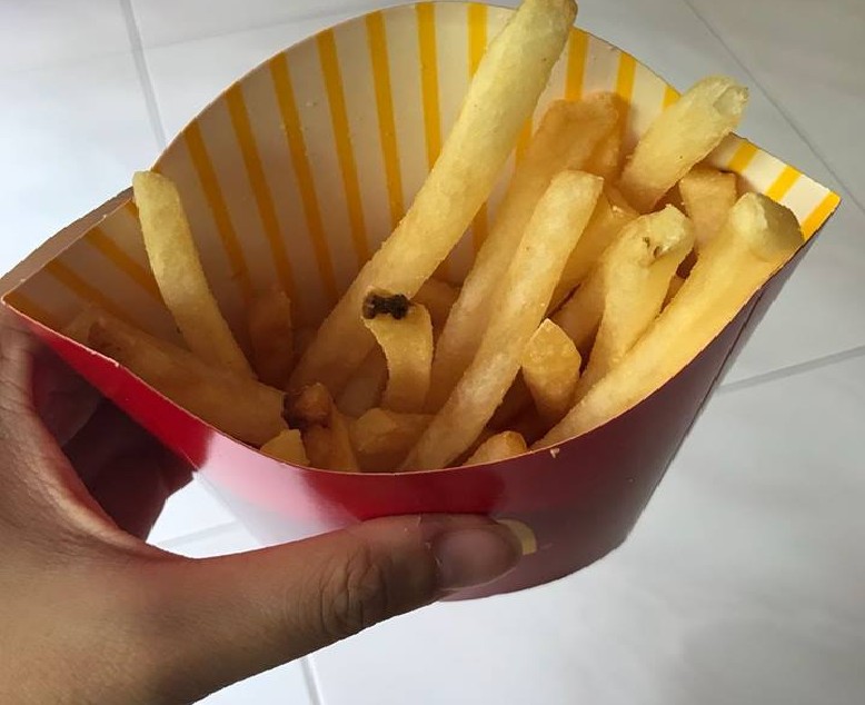 HOUGANG MACDONALD SERVE BURGER WITH ANTS