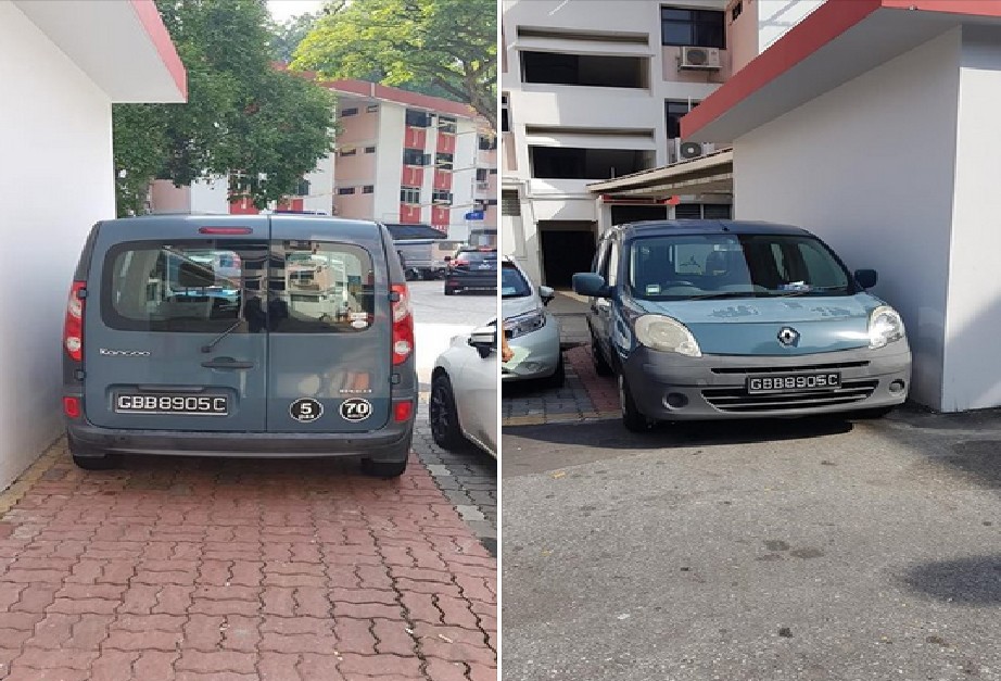 PARKING C*B CHALLENGE ME TO TAKE PHOTO. OK LOH