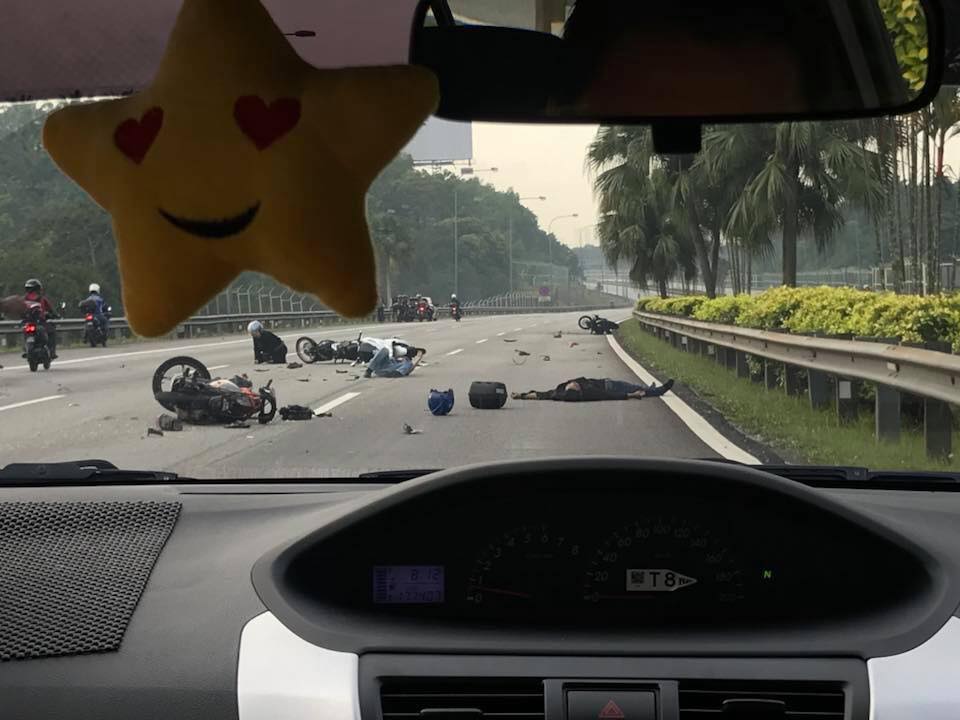 FATAL ACCIDENT AT TUAS 2ND LINKWAY THIS MORNING