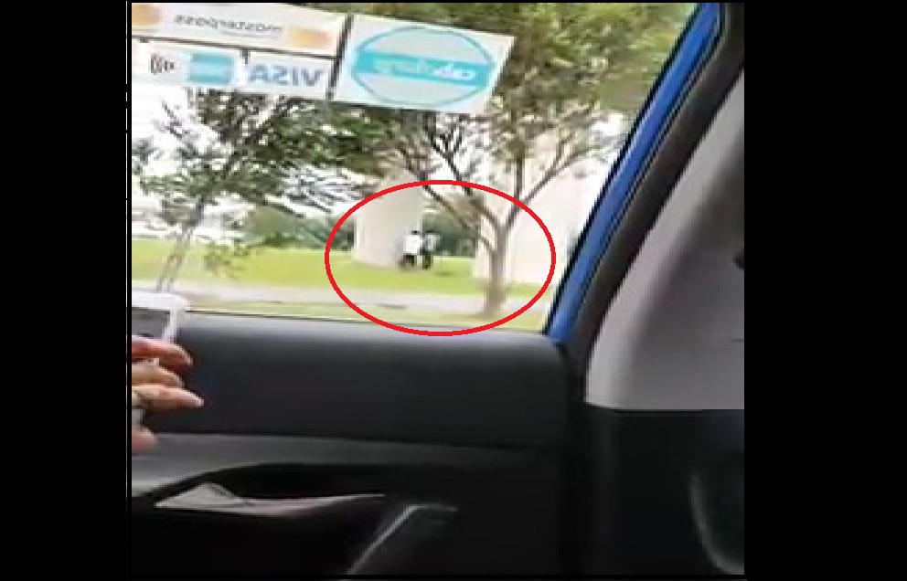 2 MALE CAUGHT PEEING AT CHINESE GARDEN “CROSS SWORDS”