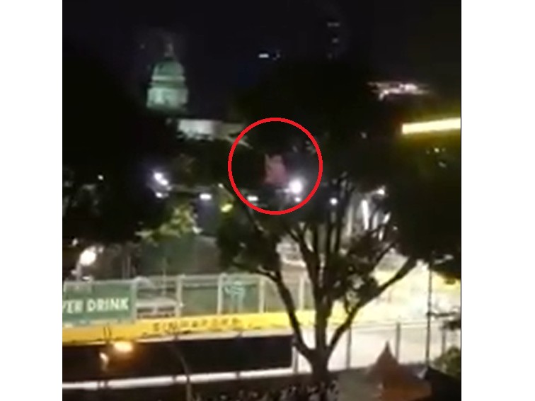 ‘GHOST’ SPOTTED WATCHING F1 FOR FREE!