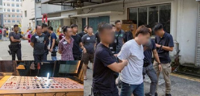 CRIME GANG BUSTED! 66 ARRESTED! GEYLANG GAMBLING DEN! 2