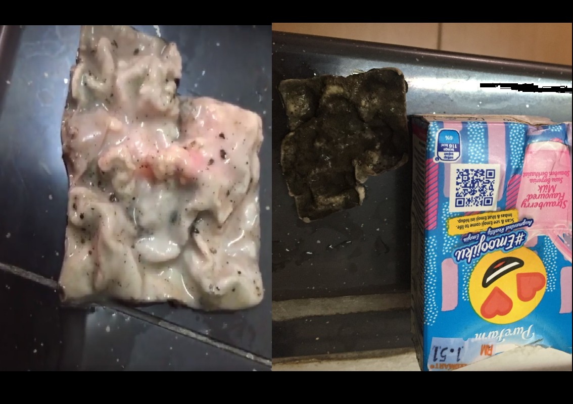 M’SIA PACKET MILK DRINK WITH FUNGAL! TAKE NOTE!