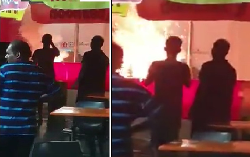 GEYLANG LORONG 1 CATCH FIRE AFFECTED TRAFFIC!