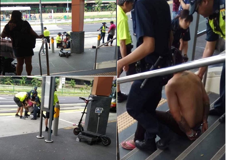 YISHUN E-SCOOTER MAN ARRESTED AFTER NOT COMPLYING