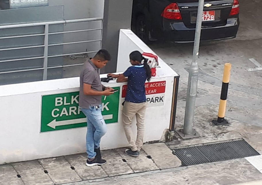 NEA OFFICERS SMOKING AND LITTERING IN PUBLIC