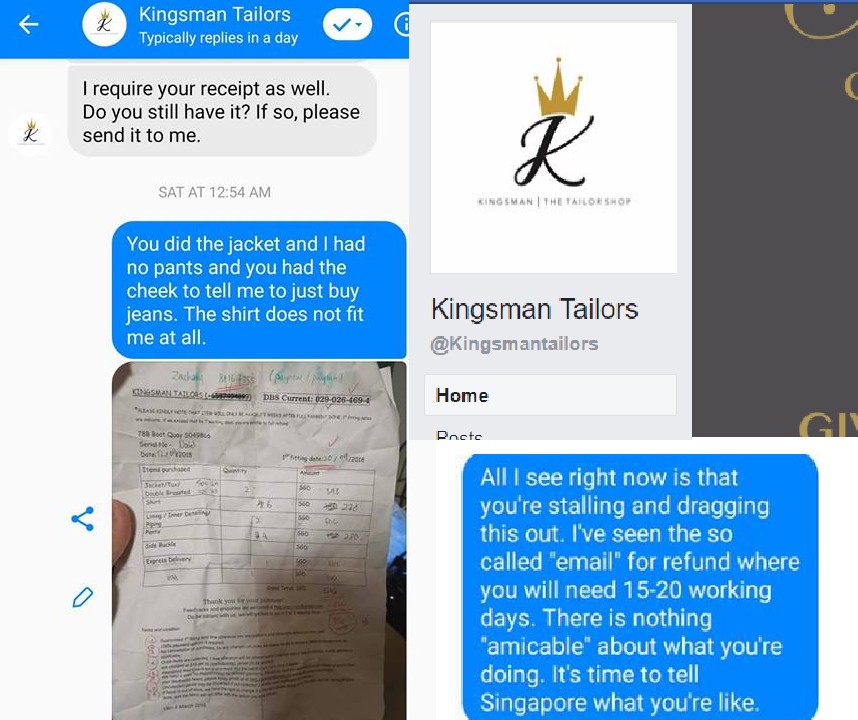 PAID OVER $1K TO TAILOR GET HALF F**K SERVICE. BEWARE!