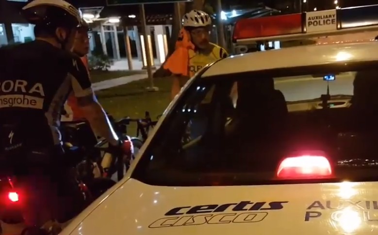 YISHUN CYCLIST KPKB CLAIM AUX POLICE DRIVE RECKLESSLY!
