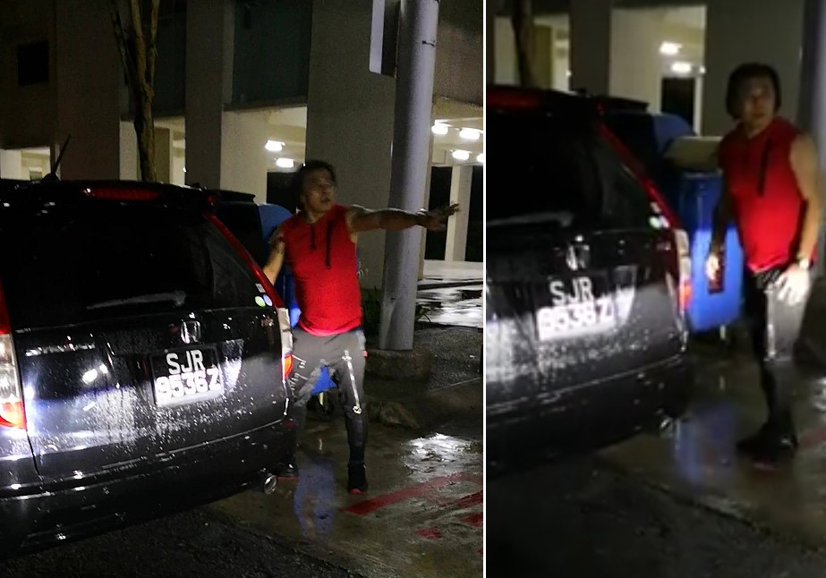 INCONSIDERATE DRIVER TAKES UP SHELTER LIKE HIS FATHER ROAD