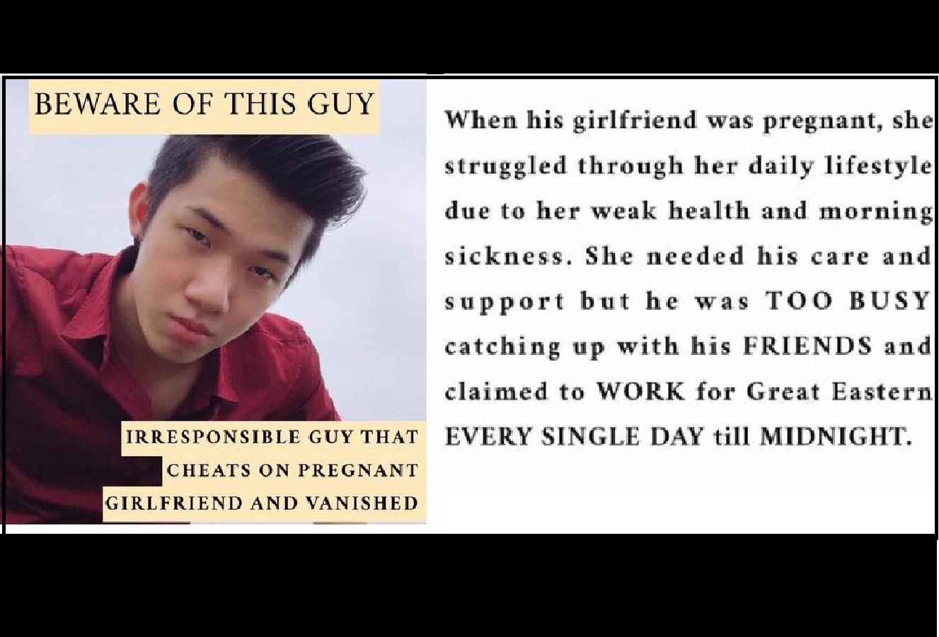 MAKE GIRL PREGNANT THEN GOES MIA. WAH ANOTHER ONE