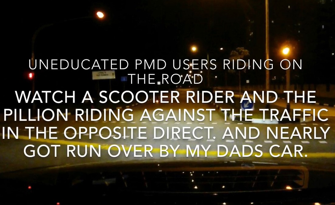 E-SCOOTER MORONS AT PASIR RIS. WANT DIE AH?