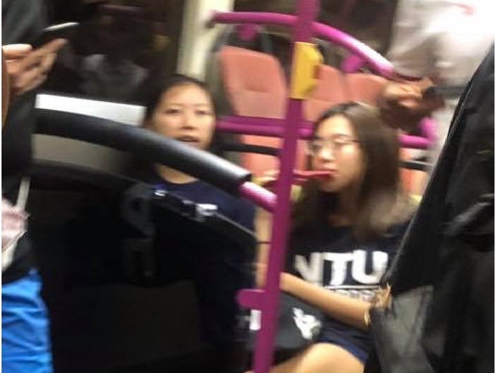 EATING IN BUS? YOU THINK BUS IS RESTAURANT?