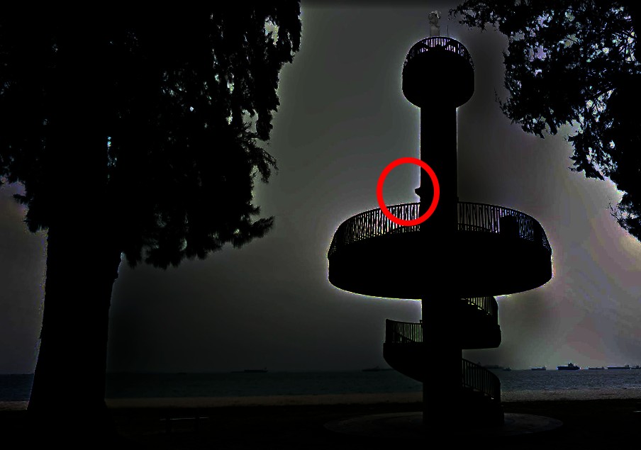 GHOSTLY FIGURE SPOTTED AT YELLOW TOWER EAST COAST PARK