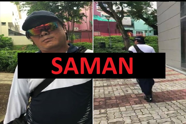 DELIVERY GUY GOT SAMAN FOR STOPPING AT LOADING BAY.