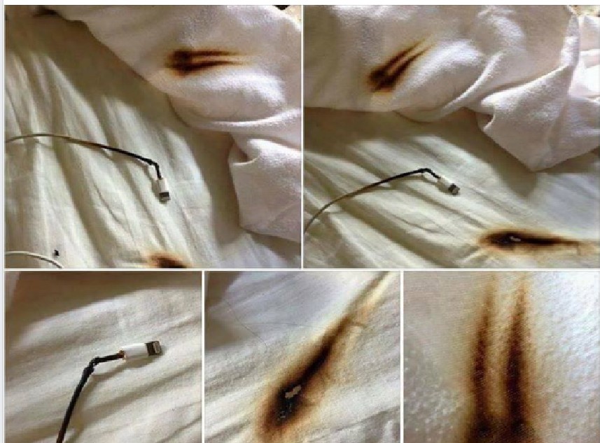 STOP CHARGING PHONES ON BED AND UNDER PILLOWS!!