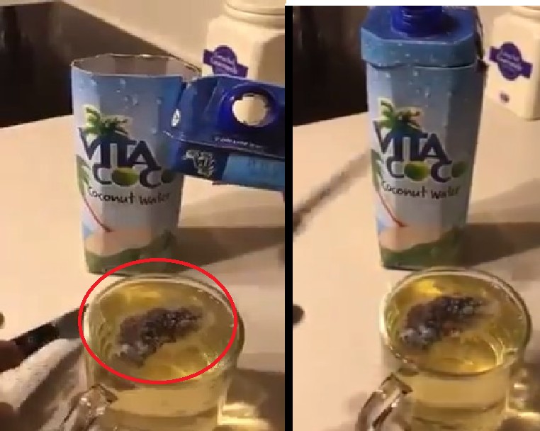 MAN FOUND PIECE OF SH*T IN VITA COCONUT WATER