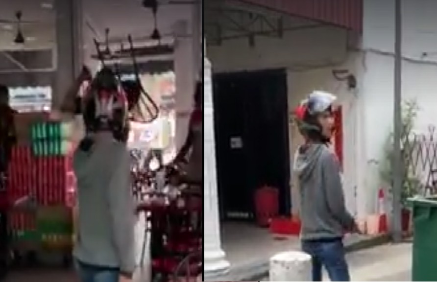 YET ANOTHER FIGHTING VIDEO. WANT THROW CHAIR AH?