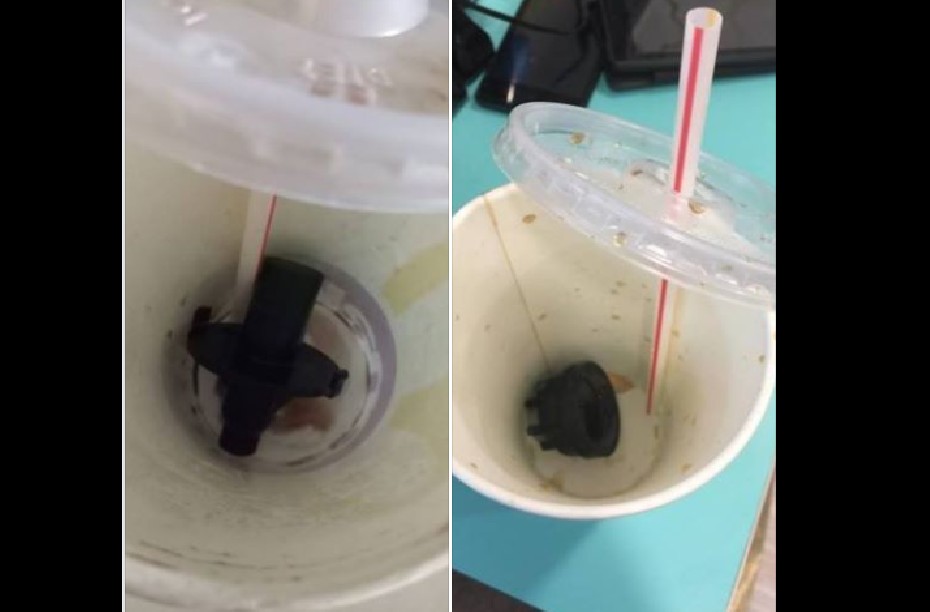 MACDONALD FREE GIFT, DISPENSER CAP IN THE CUP. FAIL~