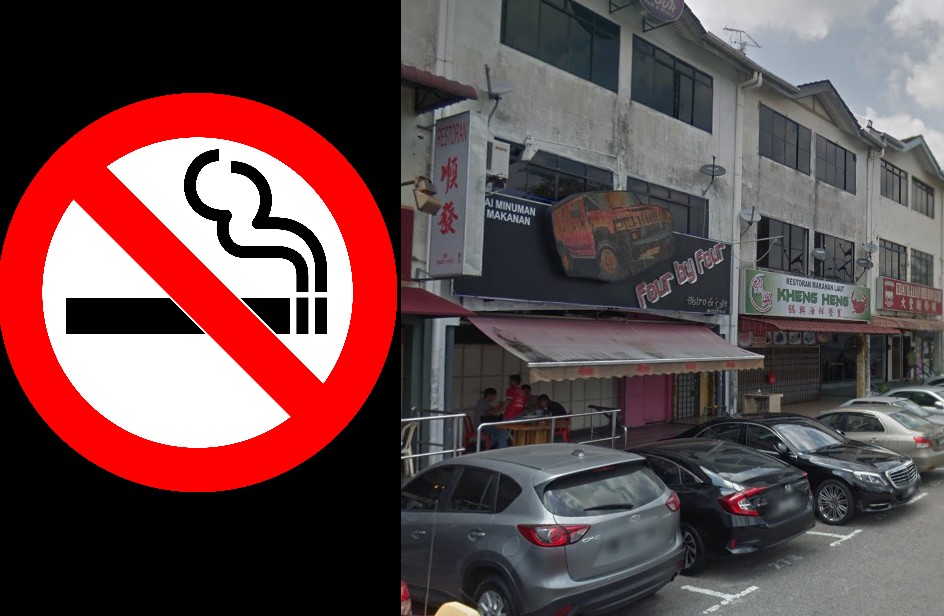 REMINDER: SMOKING IS BANNED AT MAKAN PLACES IN MALAYSIA!