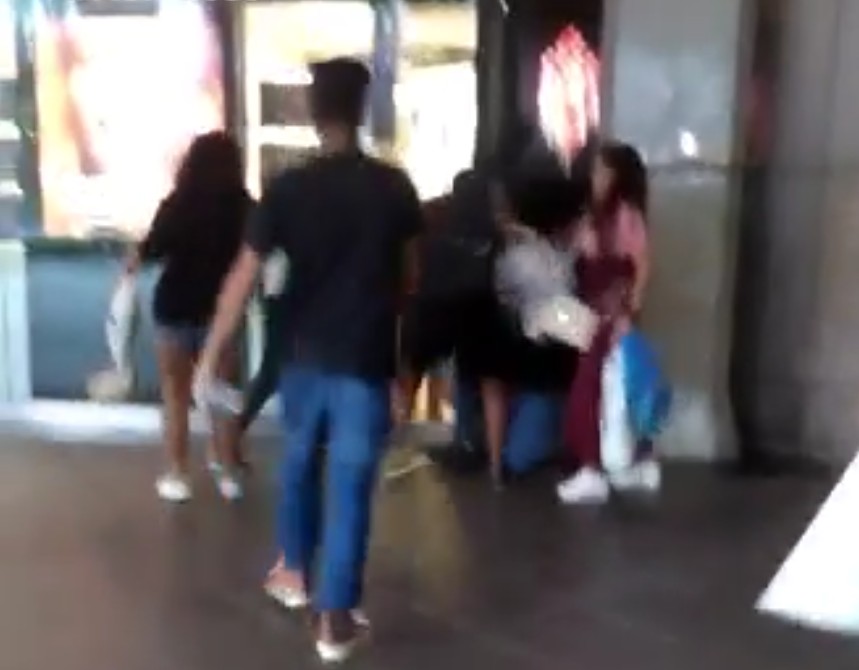 FT FIGHTING AT ORCHARD. OVER BF/GF PROBLEM?