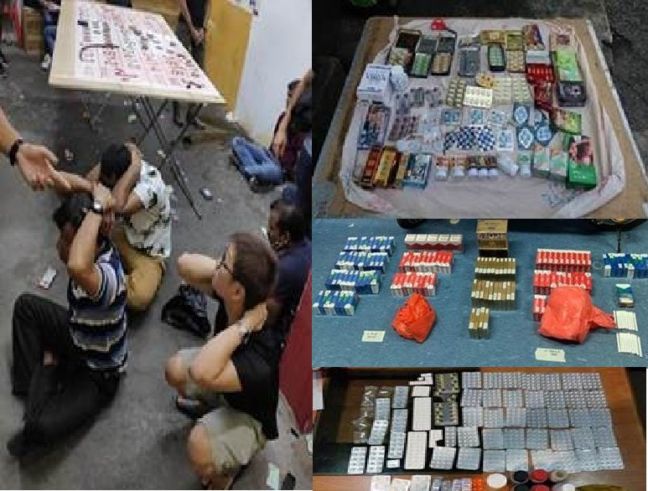 51 ARRESTED! ‘GEYLANG CASINO’ RAIDED CONTRABAND AND DRUGS SEIZED