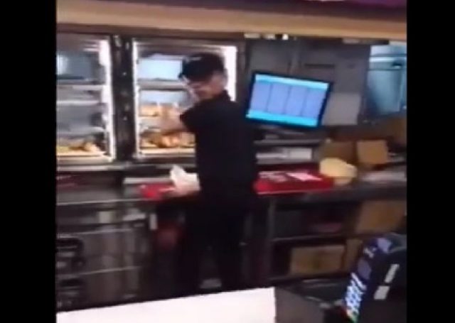 GUY ABUSE KFC STAFF. SAYS CHICKEN TASTE LIKE S***