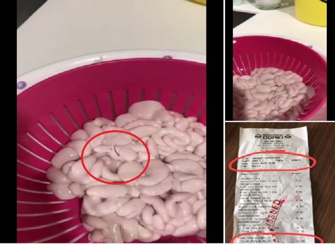 MAN BOUGHT SEAFOOD FROM DON DON DONKI FOUND WORMS!