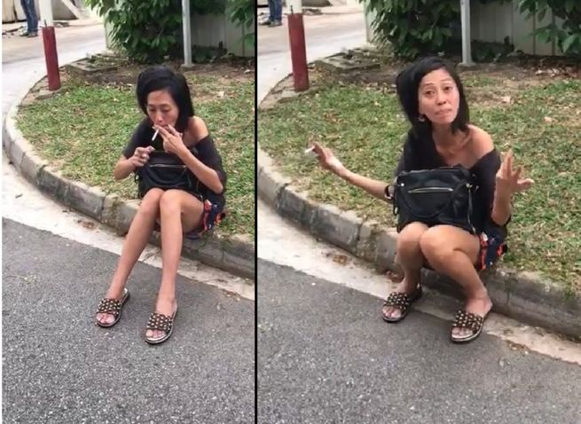 BUKIT MERAH WOMAN NO MONEY STILL TAKE CAB. BUT GOT $ TO SMOKE