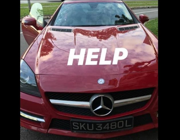 MERCEDES STOLEN IN SINGAPORE! PLEASE HELP TO FIND!