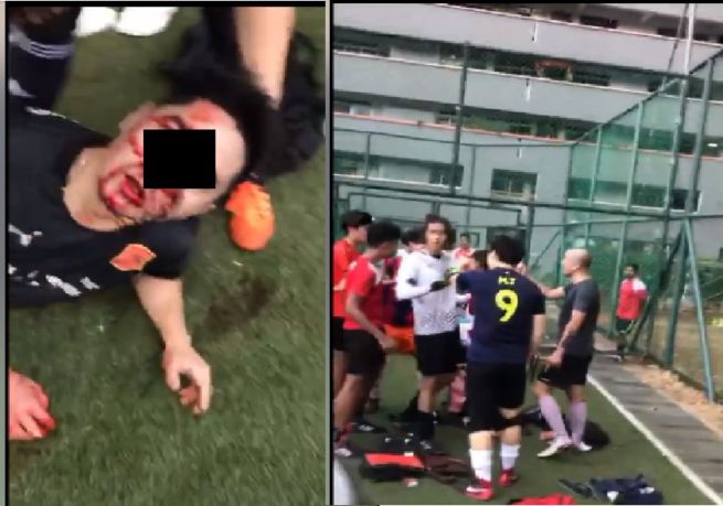 WEEKEND FOOTBALL MATCH AT EAST SPRING SEC SCH TURNS BLOODY