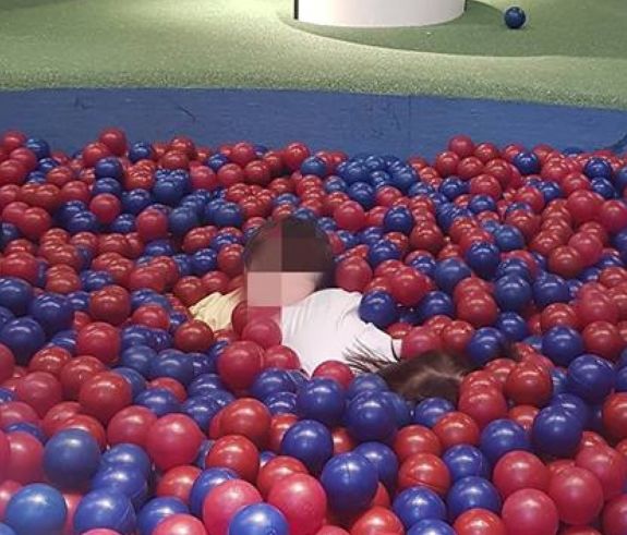 BOY PINS DOWN GIRL IN BALL PIT @ TAMPINES IKEA