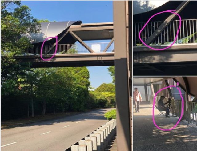 ‘NINJA’ AT BOTANIC GARDENS MRT BRIDGE. DRIVERS TAKE NOTE!