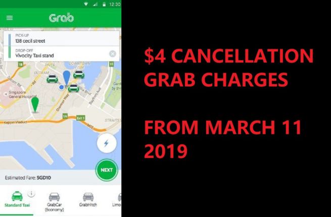 GRAB STARTS CHARGING $4 CANCELLATION FEE FROM MARCH 11
