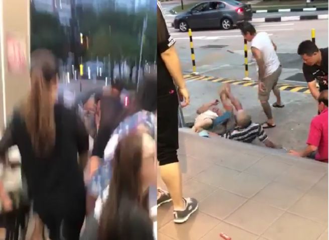 TAMAN JURONG GANGSTERS FIGHTING AT FOOD COURT