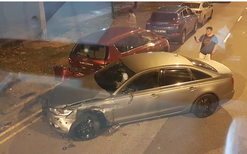 ALLEGED DRUNK DRIVER ACCIDENT AND ABANDONS CAR