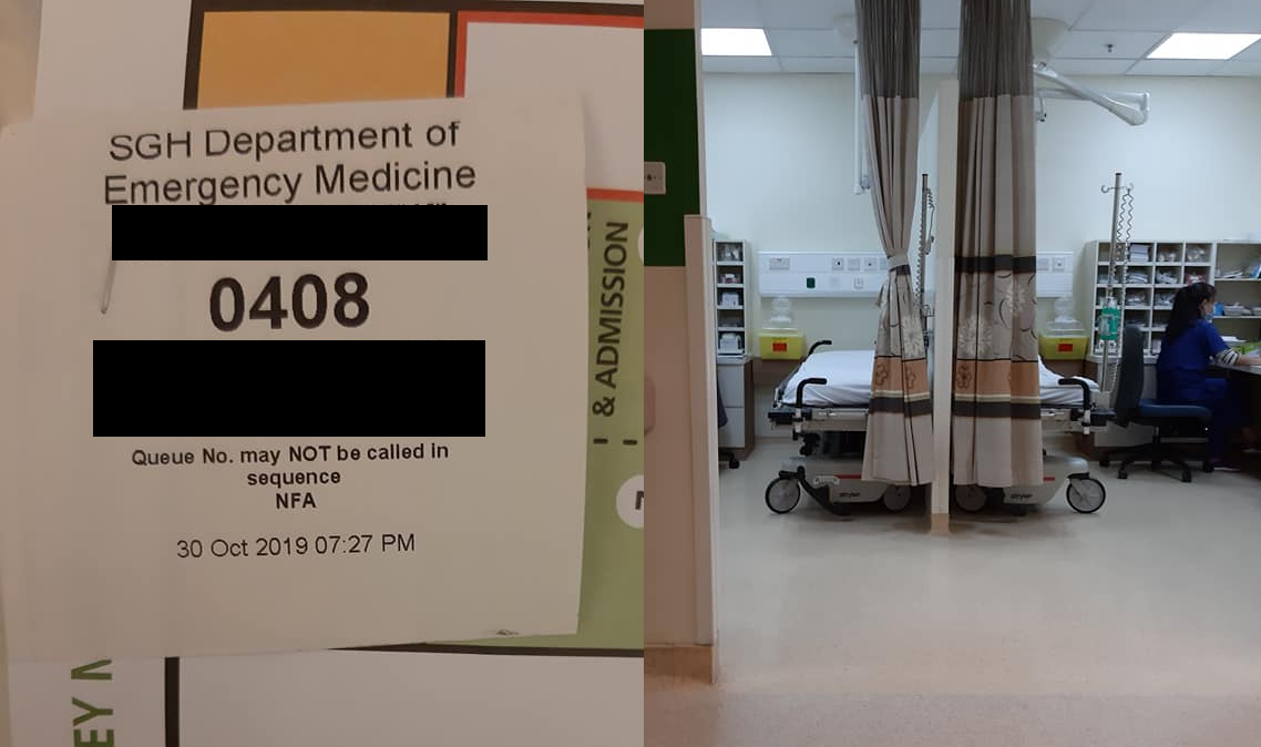 NETIZEN COMPLAINS A&E AT SGH – CANCER PATIENT IN PAIN