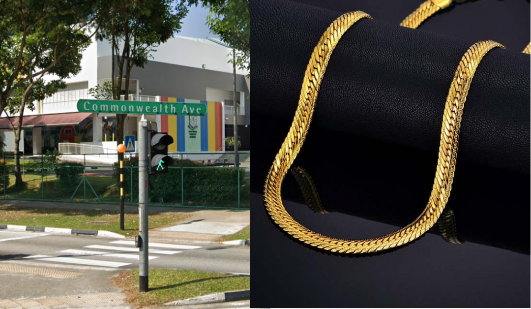 65 Y.O ARRESTED – SNATCHED GOLD CHAIN FROM WOMAN @ COMMONWEALTH