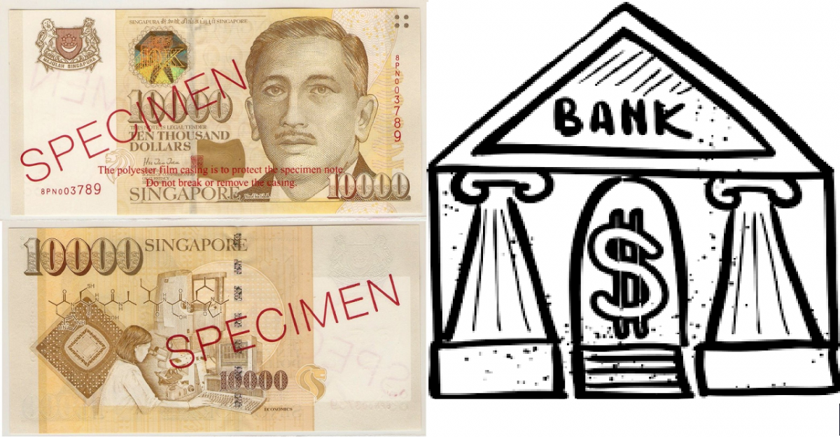 COUNTERFEIT NOTE DEPOSITED INTO BANK. MAN ARRESTED