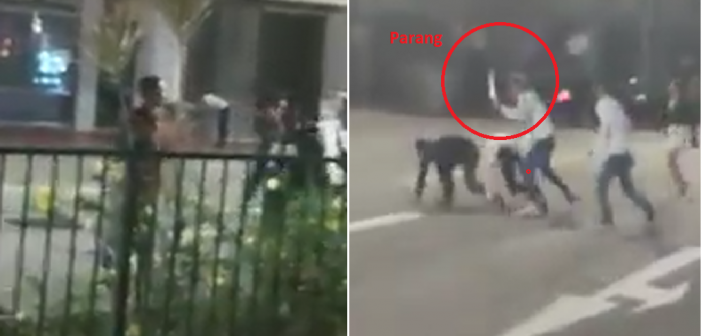 VIDEO OF TANJONG PAGAR PARANG FIGHT CIRCULATING 1